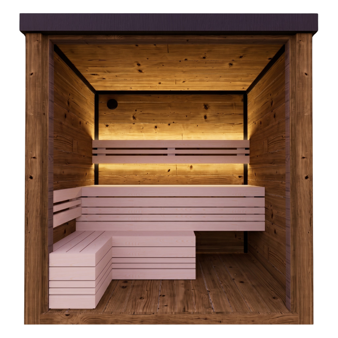 Monarch II Traditional Outdoor Sauna - 3 Person