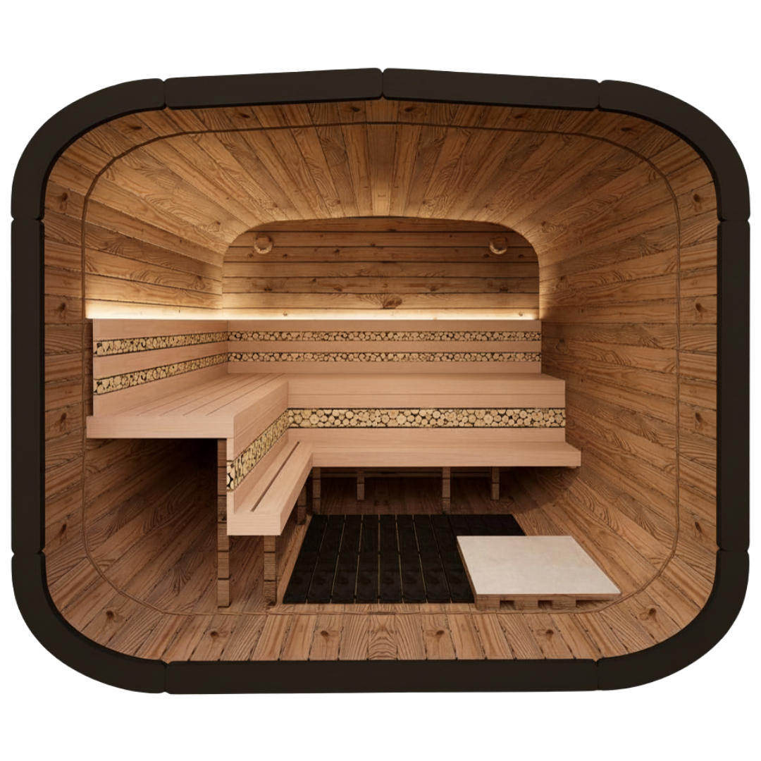 Tuscany II Traditional Outdoor Luxury Sauna - 4 Person
