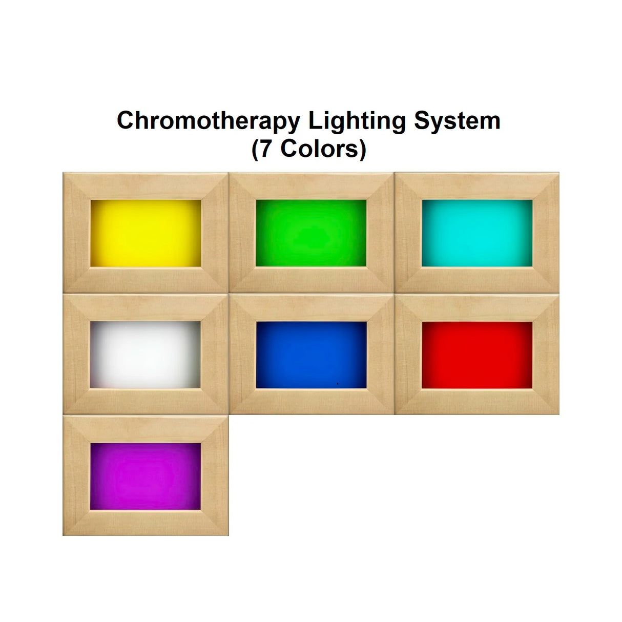 Chromotherapy Lighting System with 7 colors
