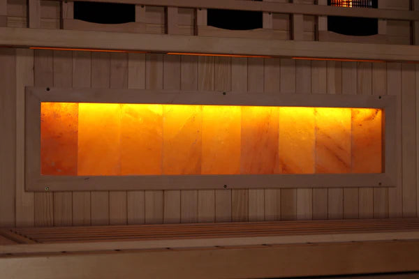 Allure Full Spectrum Infrared Indoor Sauna close up to its interior