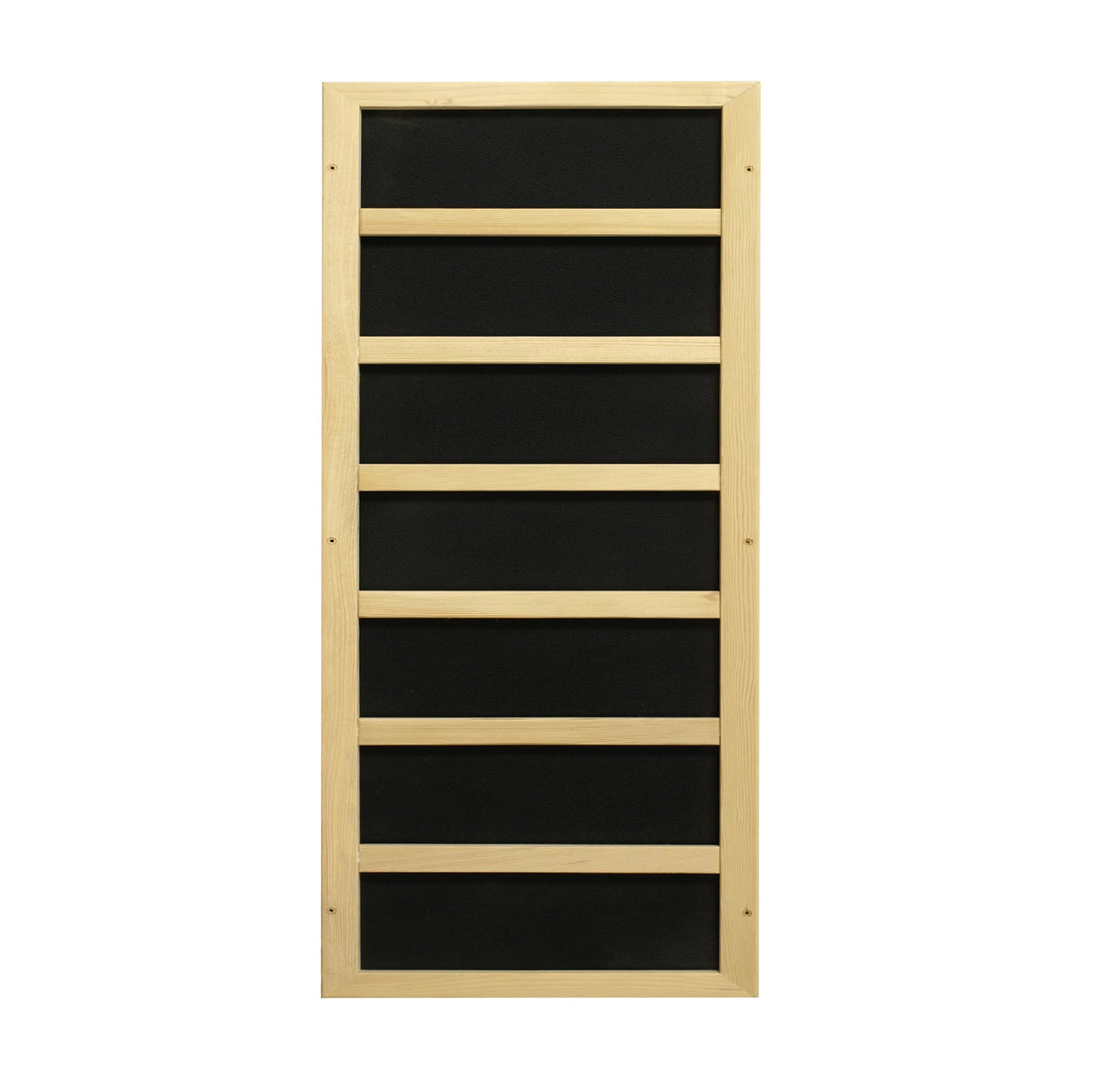 Wood panel with black details