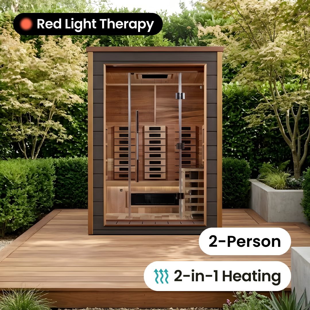 Renew Hybrid Outdoor Sauna - 2 Person