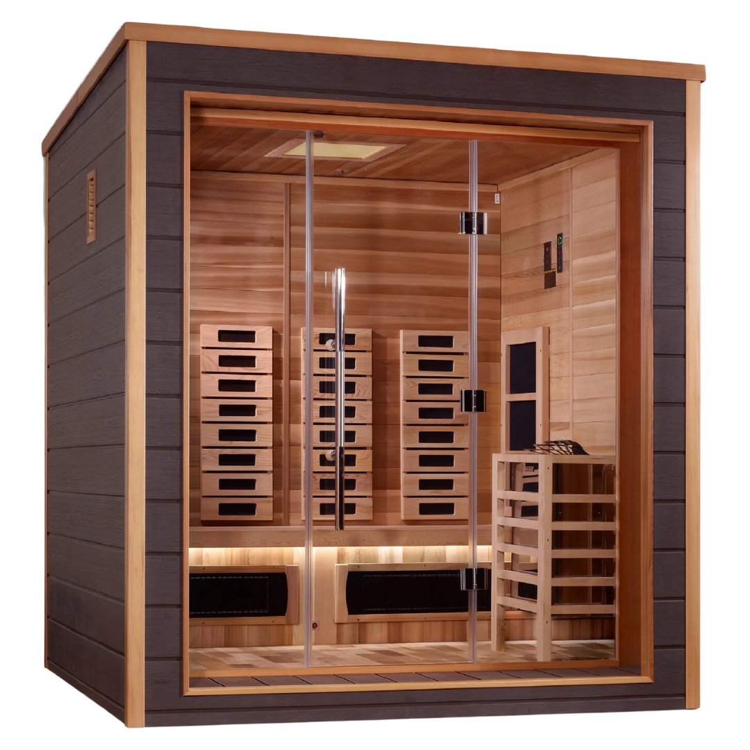 Renew King Hybrid Outdoor Sauna - 3 Person