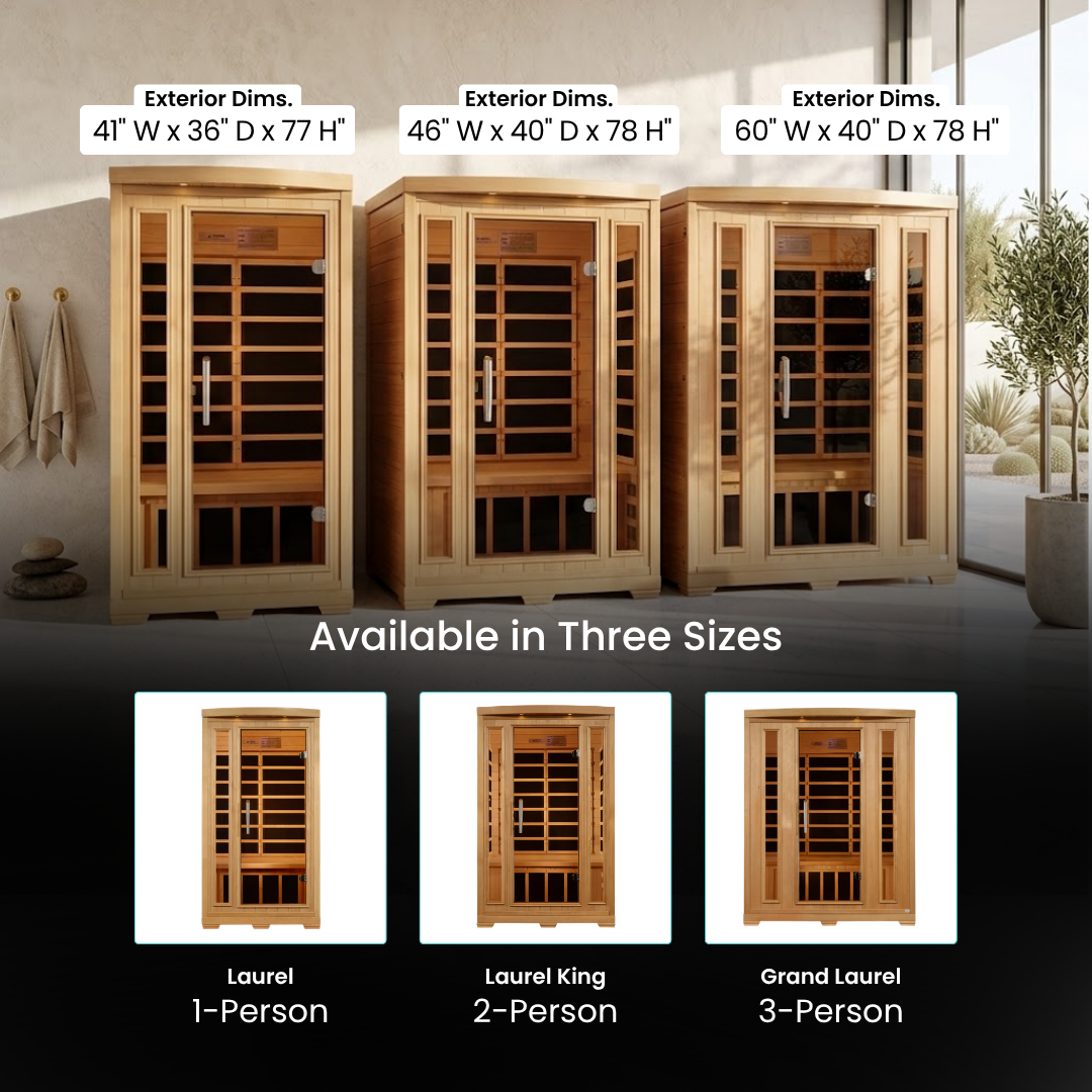 Laurel Far Infrared Indoor Sauna - 1 Person
