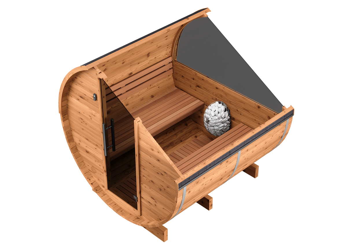 Aerial view of the Horizon sauna interior