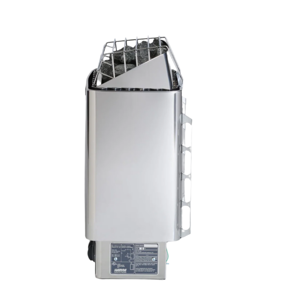 Side of a Harvia Electric KIP Heater