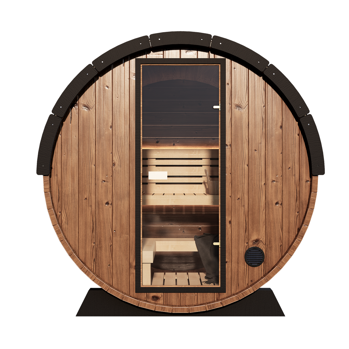 Nordic II Traditional Outdoor Barrel Sauna - 3 Person