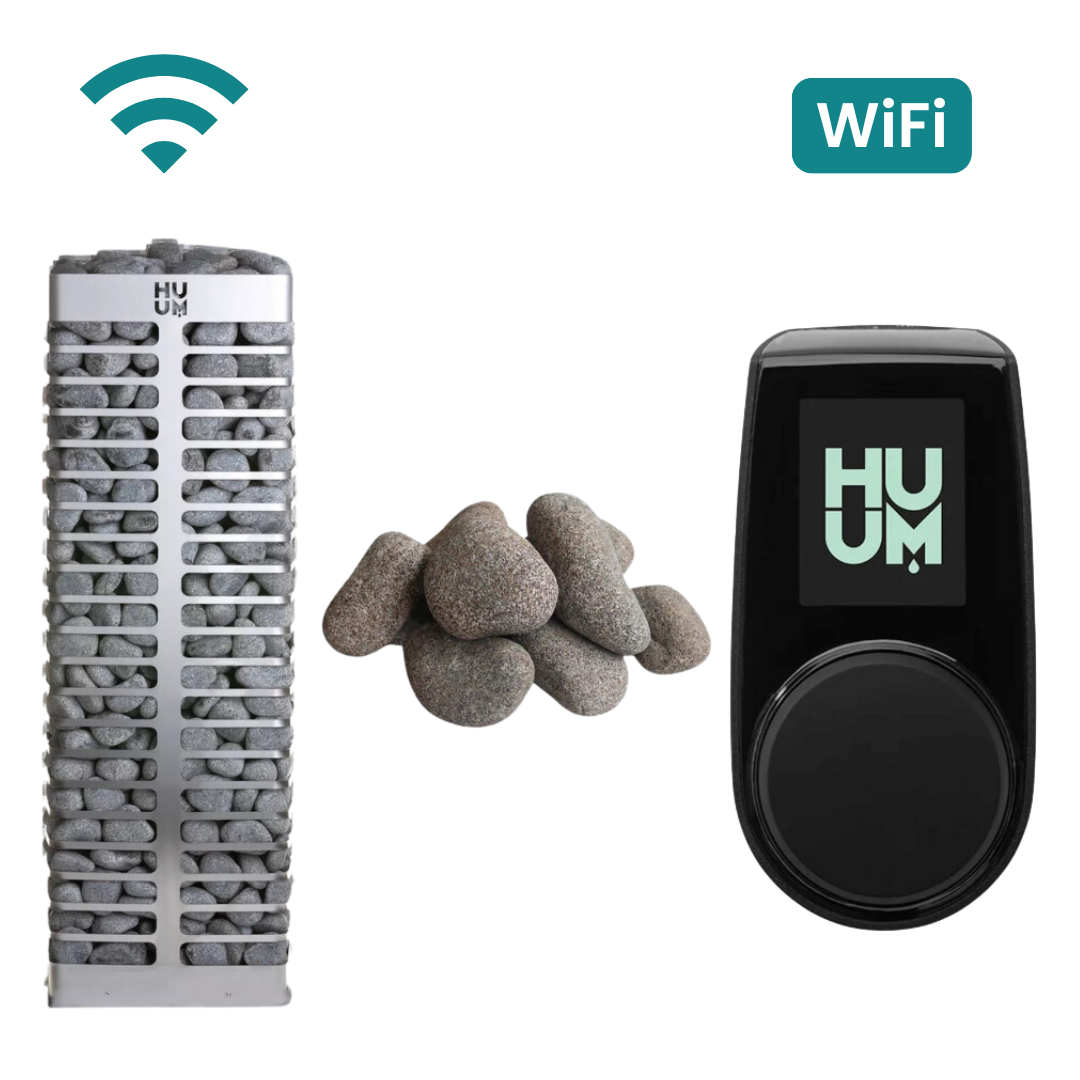 HUUM Steel Heater w/ Wi-Fi Bundle