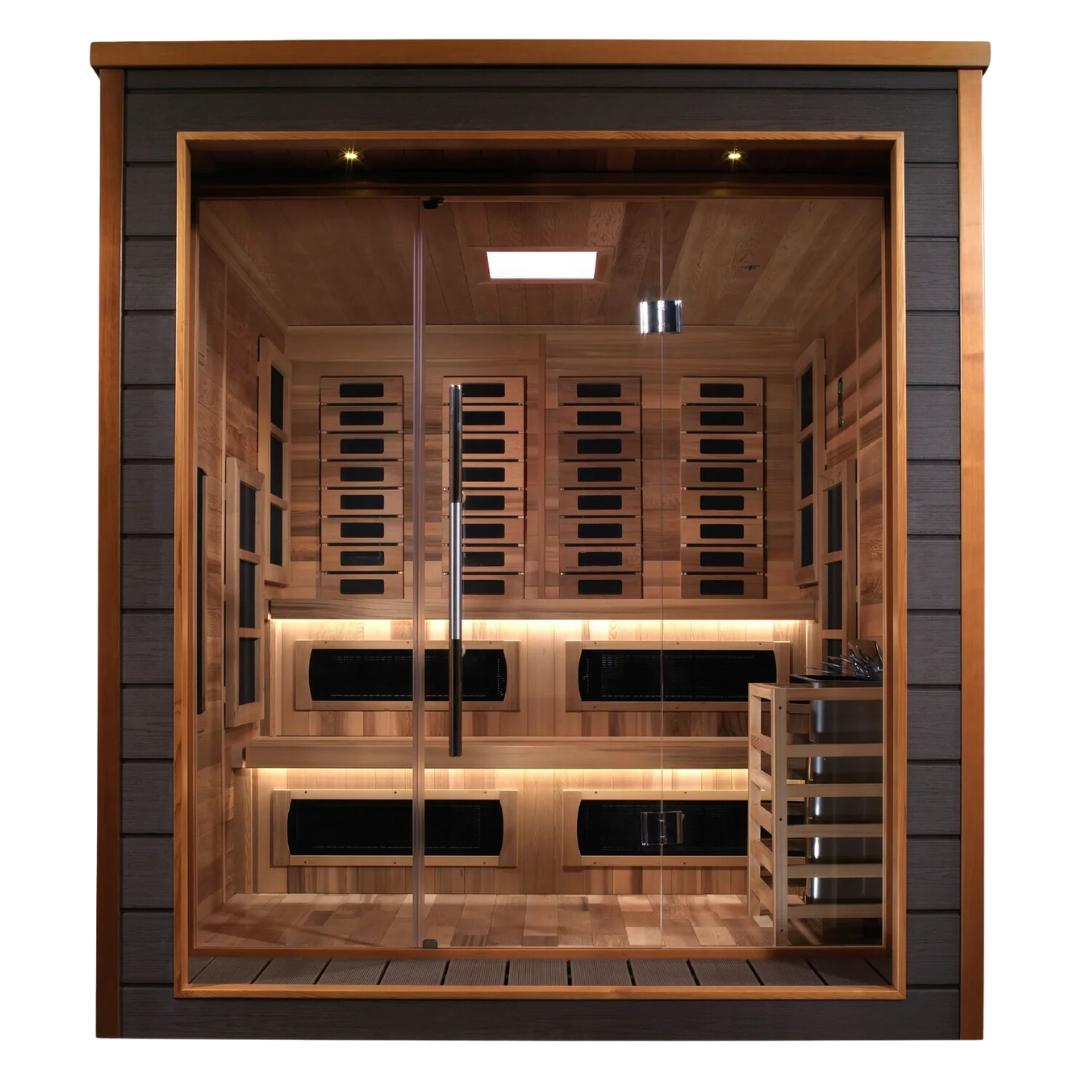 Grand Renew Hybrid Outdoor Sauna - 6 Person