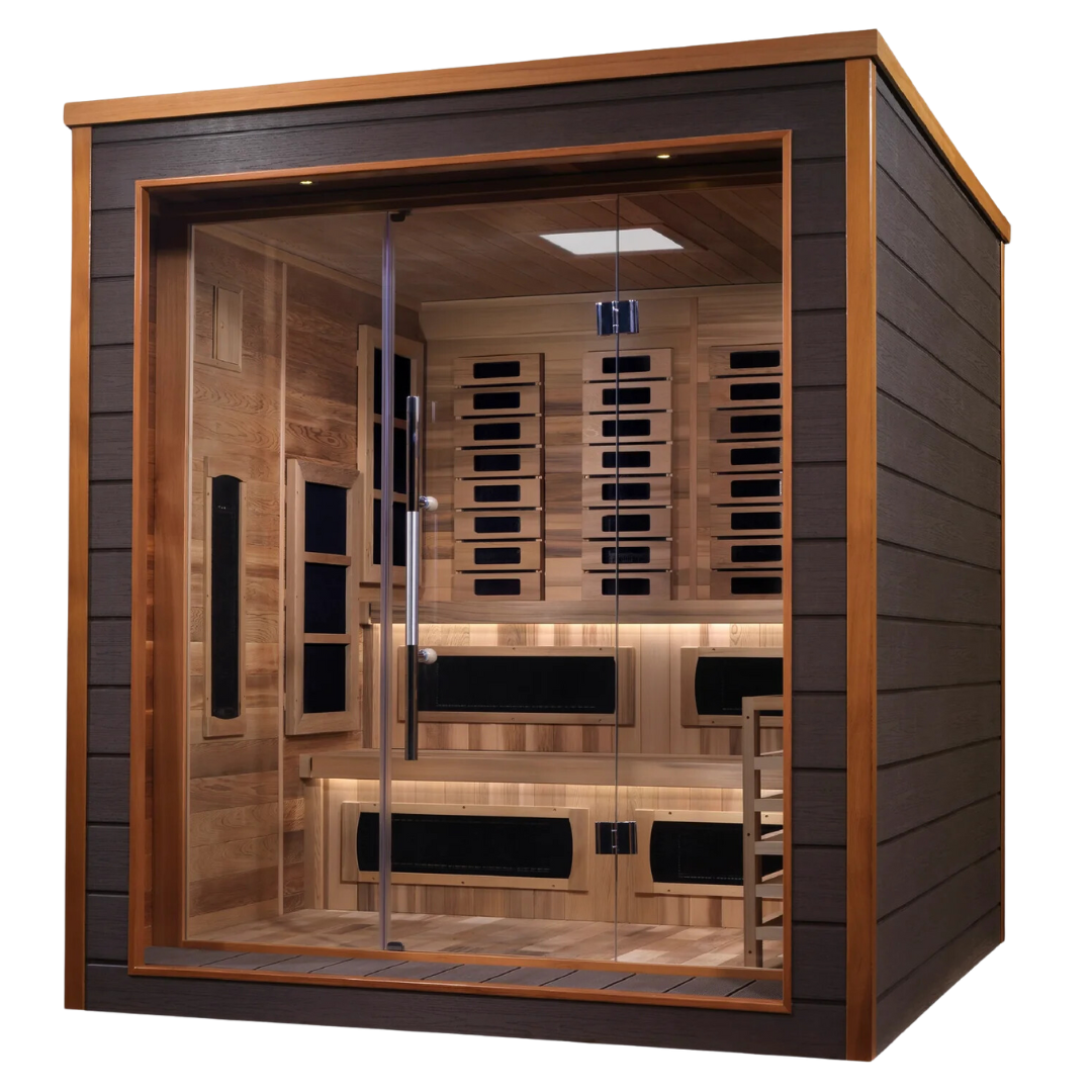 Grand Renew Hybrid Outdoor Sauna - 6 Person