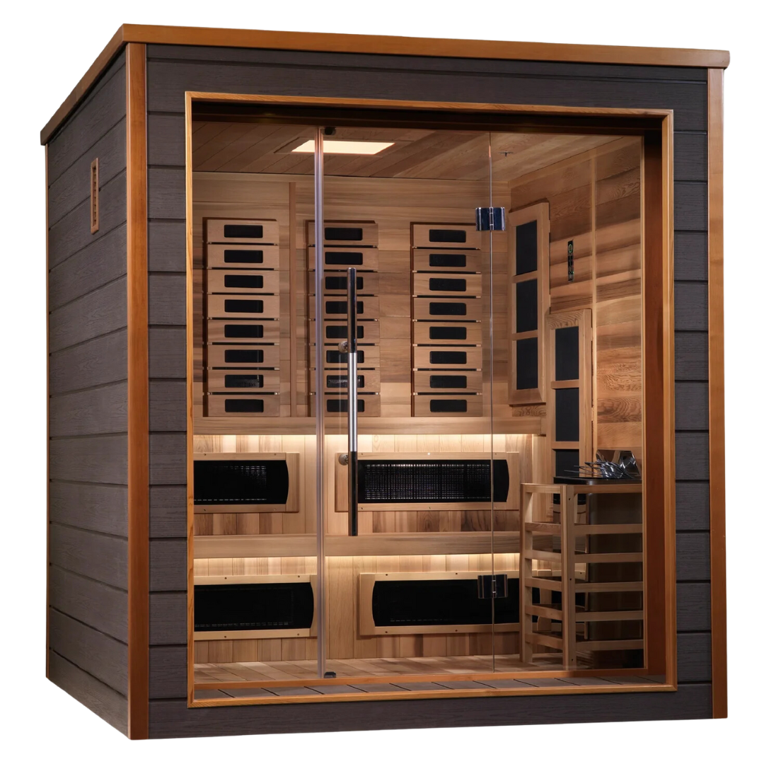 Grand Renew Hybrid Outdoor Sauna - 6 Person