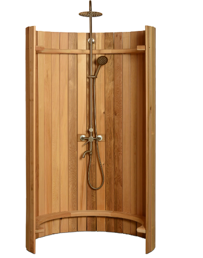 Shower rustic cedar