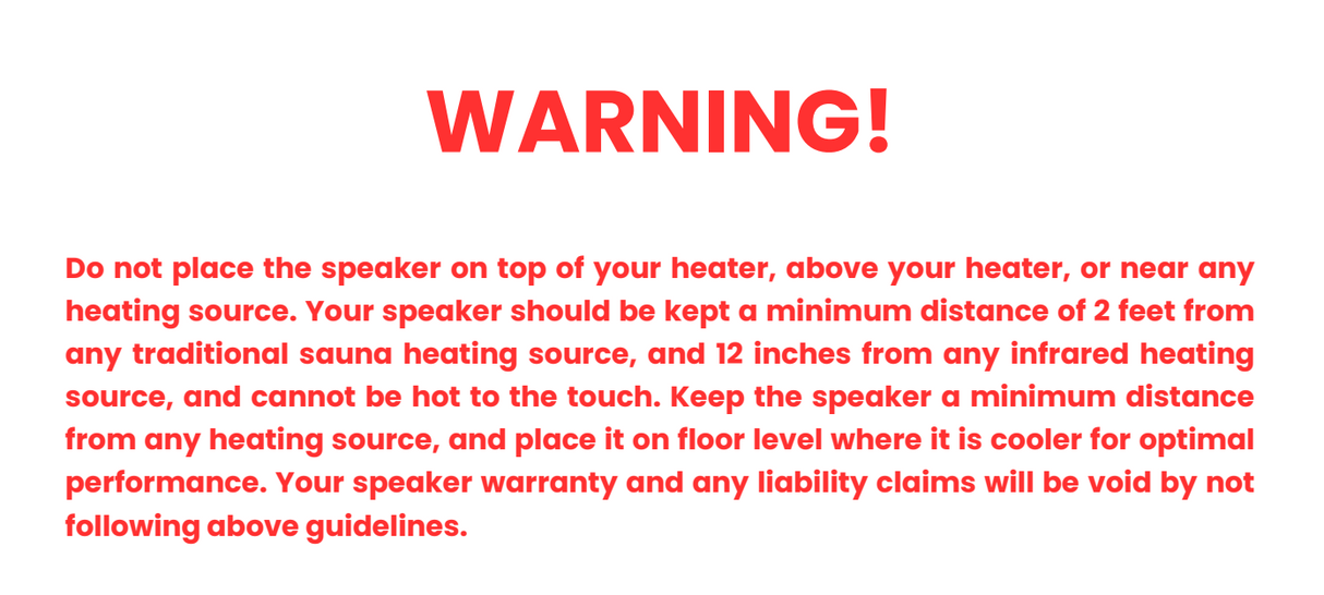 Salus Saunas Bluetooth Sauna Speaker