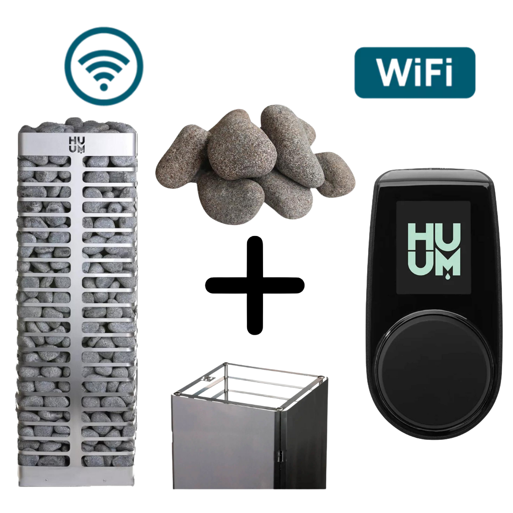 HUUM Steel Heater w/ Wi-Fi Bundle