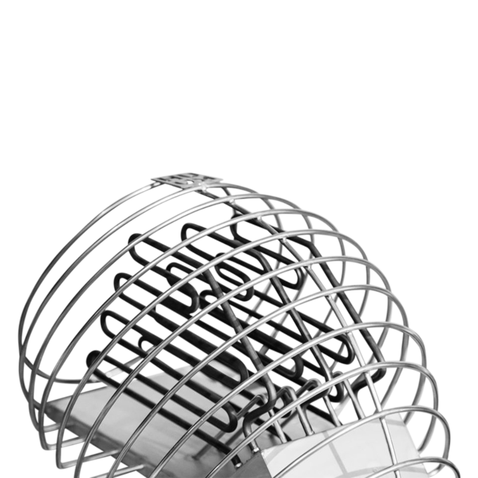 Details of the stainless steel body of the Huum drop heater