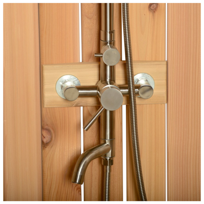 Stainless-steel shower fixture