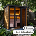 Monarch II Traditional Outdoor Sauna - 3 Person