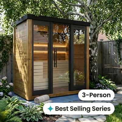 Monarch II Traditional Outdoor Sauna - 3 Person