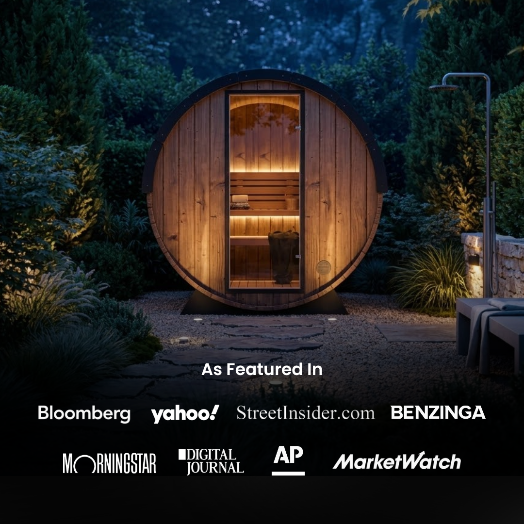 Grand Nordic Traditional Outdoor Barrel Sauna - 6 Person