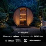 Grand Nordic Traditional Outdoor Barrel Sauna - 6 Person