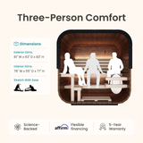 Governor Traditional Outdoor Sauna - 3 Person