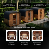 Governor Traditional Outdoor Sauna - 3 Person