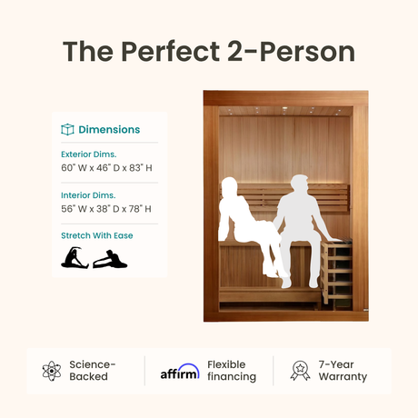Ally Traditional Indoor Sauna - 2 Person