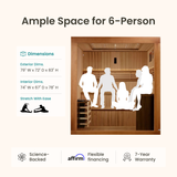 Grand Ally Traditional Indoor Sauna - 6 Person