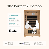 Laurel King Far Infrared Indoor Sauna - 2 Person