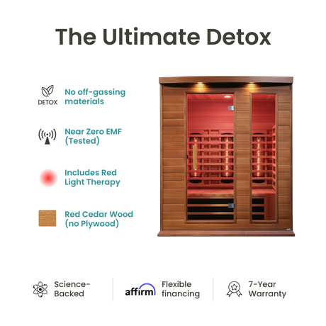 Affinity Full Spectrum Infrared Indoor Sauna - 3 Person