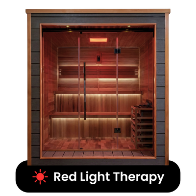 Aspire II Traditional Indoor/Outdoor Sauna - 6 Person