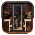 Grand Governor Front Glass Traditional Outdoor Sauna - 6 Person