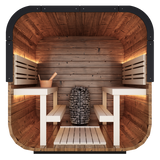 Grand Governor Front Glass Traditional Outdoor Sauna - 6 Person