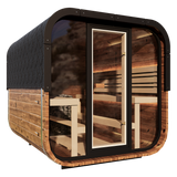 Grand Governor Front Glass Traditional Outdoor Sauna - 6 Person
