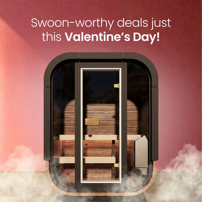 Governor Mini Front Glass Traditional Outdoor Sauna - 2 Person