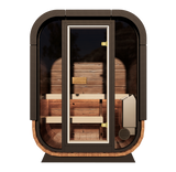 Governor Mini Front Glass Traditional Outdoor Sauna - 2 Person