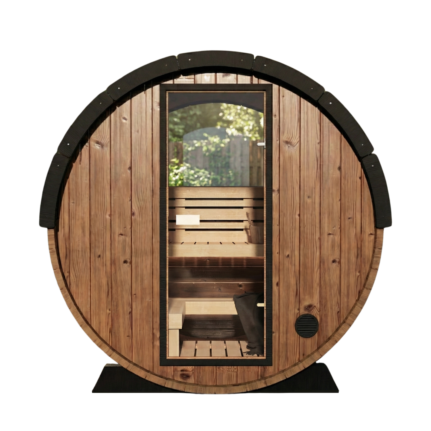 Nordic II Traditional Outdoor Barrel Sauna - 3 Person