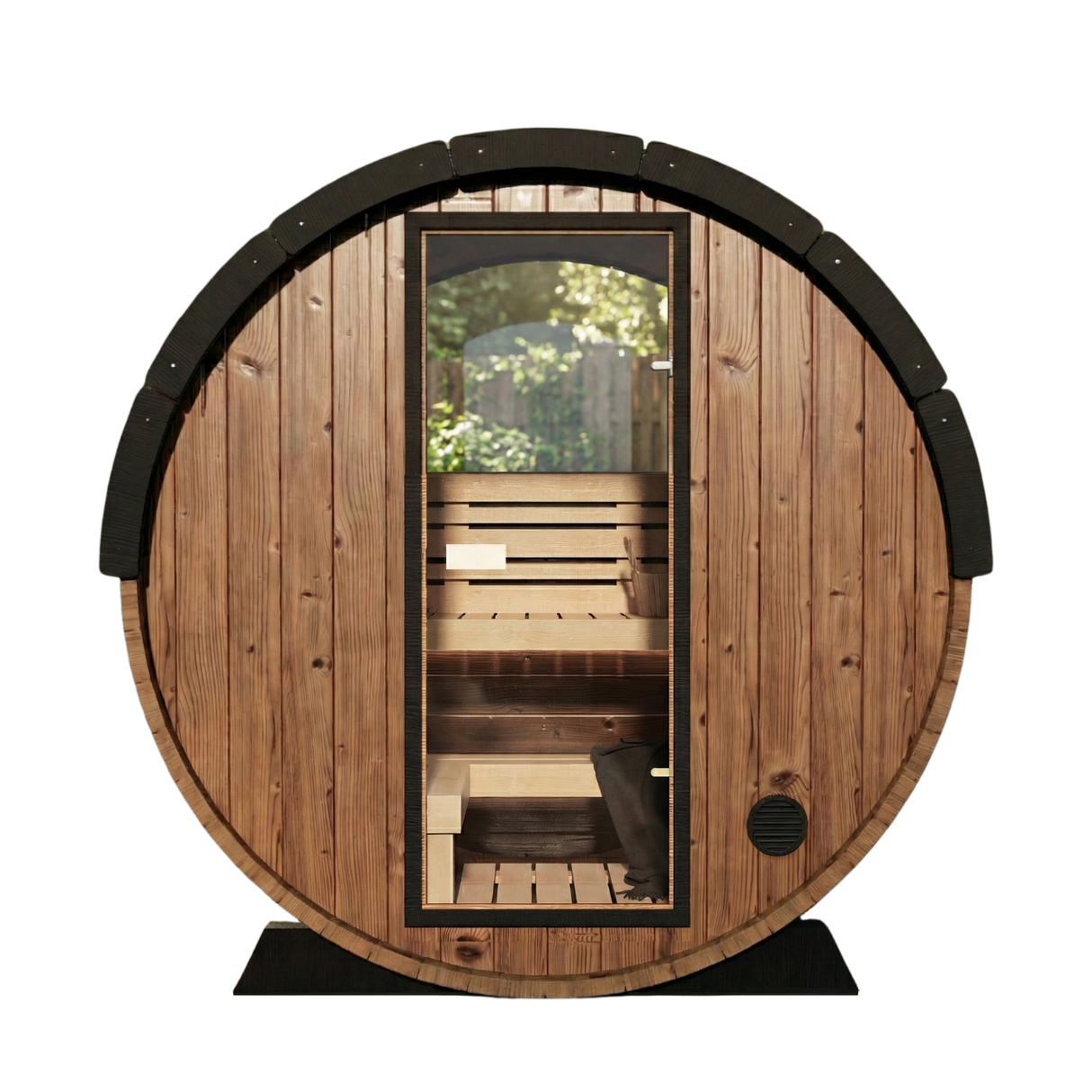 Nordic II Traditional Outdoor Barrel Sauna - 3 Person