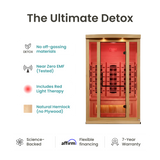 Respite Full Spectrum Infrared Indoor Sauna - 2 Person