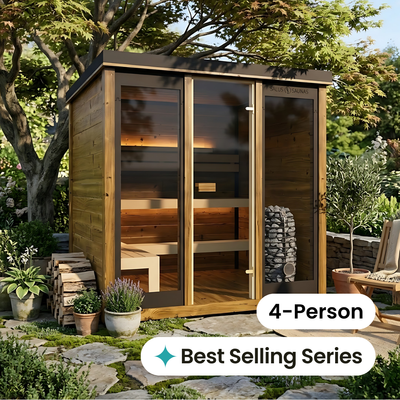 Monarch King Traditional Outdoor Sauna - 4 Person