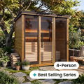 Monarch King II Traditional Outdoor Sauna - 4 Person