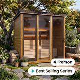 Monarch King II Traditional Outdoor Sauna - 4 Person
