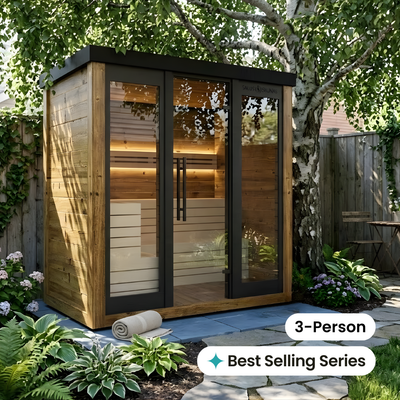 Monarch II Traditional Outdoor Sauna - 3 Person