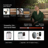 Nordic II Traditional Outdoor Barrel Sauna - 3 Person