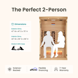 Element Full Spectrum Infrared Indoor Sauna - 2 Person