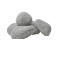 A group of gray sauna heater stones