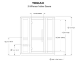Togiak Hybrid Indoor Sauna - 3 Person