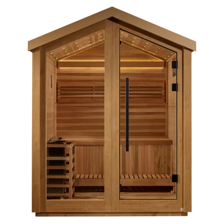 Solis Traditional Outdoor Sauna - 3 Person