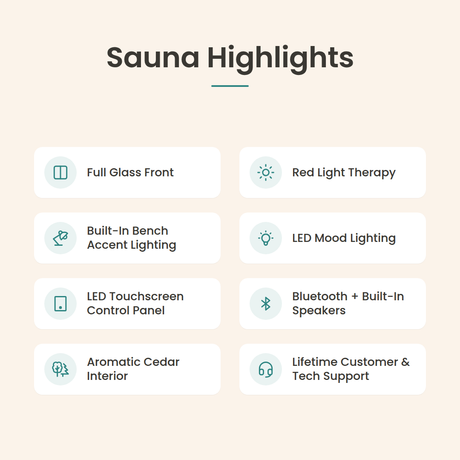 Fierce Traditional Indoor Sauna - 3 Person - Highlights
