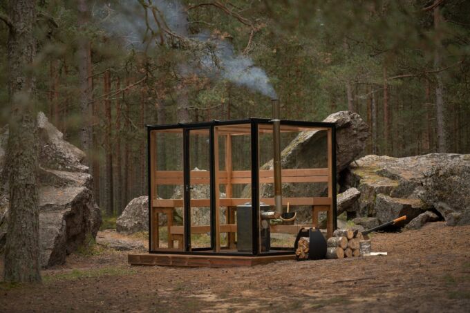 Panorama 4-Person Glass Cabin Sauna